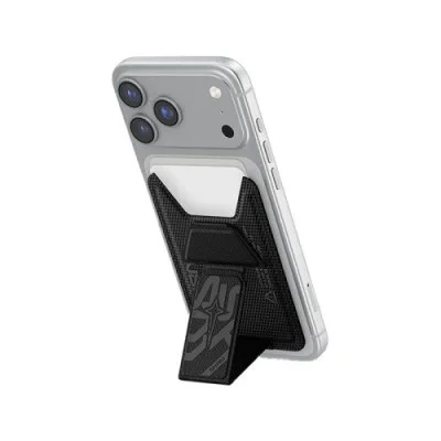 Skinarma magnetic cardholder with grip-stand kado _ black